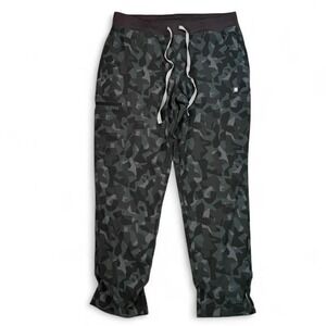 FIGS Mens Camo Scrub Pants Technical Collection Size Large Zip Pocket
